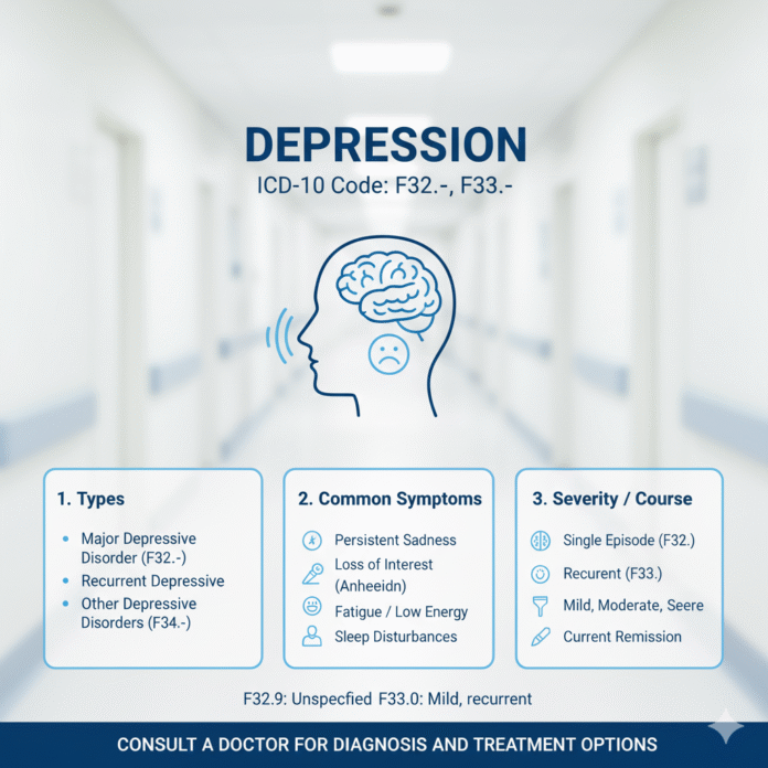 Icd code for depression