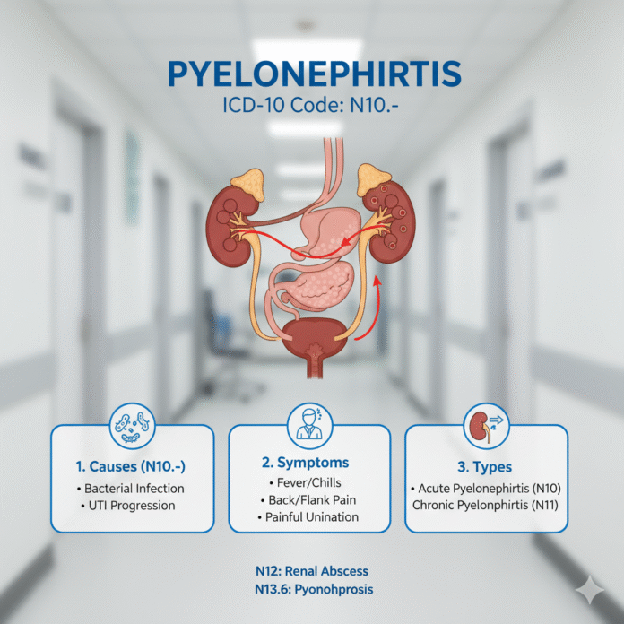 Pyelonephritis icd 10